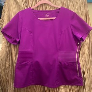 Januu scrub top in purple
